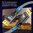 thumbnail image 4 of Displayport To Displayport Cable, Displayport Extension Cable Displayport 2.1 16.4ft Length Dynamic HDR 16K At 30Hz  For Monitors For Graphics Cards, 4 of 8