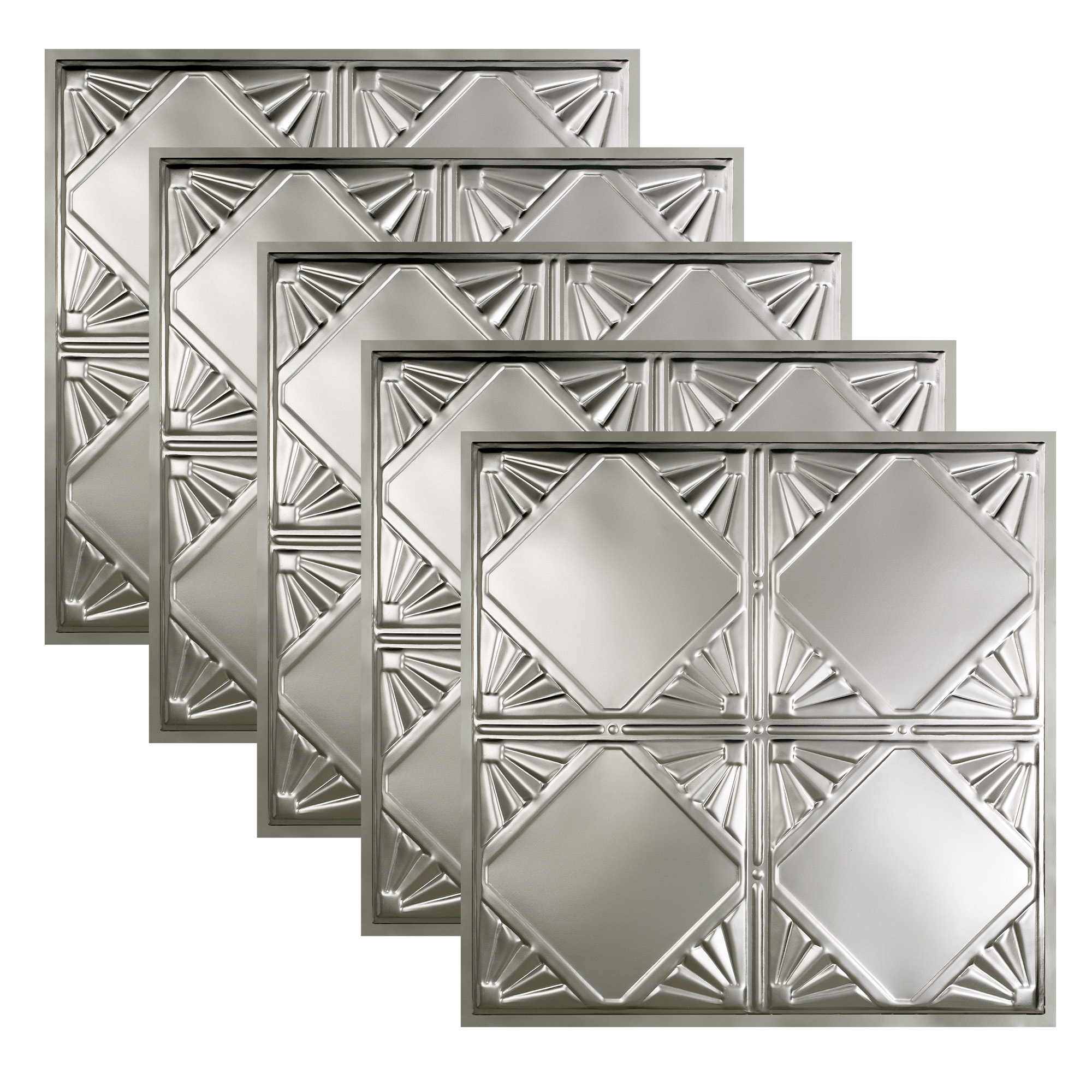 Great Lakes Tin Erie Clear 2ft x 2ft Lay In Ceiling Tiles (5 Pack)