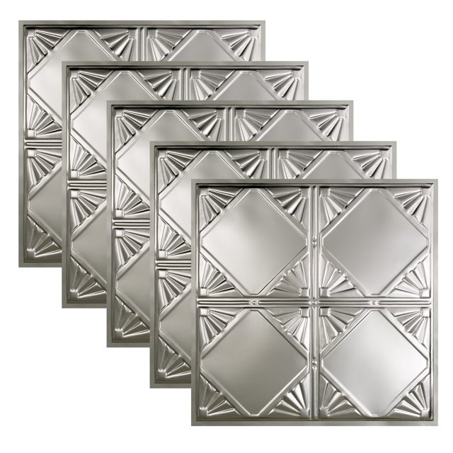 Great Lakes Tin Erie Clear 2ft x 2ft Lay In Ceiling Tiles (5 Pack)