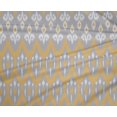 thumbnail image 4 of oneOone Polyester Lycra Fabric Damask & Chevron Ikat Printed Craft Fabric BTY 56 Inch Wide, 4 of 4