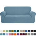 thumbnail image 1 of CHOK 2024 1-Piece Checks Stretch Sofa Cover Slipcover Couch Cover  Chair  Light Gray, 1 of 6