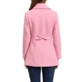thumbnail image 3 of INSPIRE CHIC Manteau d'Hiver à Col Rabattu pour Femmes avec Poches P Rose, 3 of 8