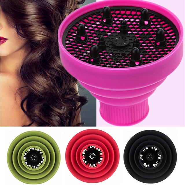 Neinkie Universal Collapsible Hair Dryer Diffuser Attachment- Salon Grade tool,Lightweight Foldable Portable Travel Folding Design