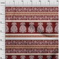 thumbnail image 3 of oneOone Viscose Chiffon Maroon Fabric Asian Block Sewing Craft Projects Fabric Prints By Yard 42 Inch Wide, 3 of 4