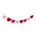thumbnail image 3 of Romantic Decorations 1Pc Felt Heart Shaped Hanging Banner for Valentine's Day, 3 of 8
