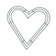 thumbnail image 1 of Heart Shaped Wreath Iron Base Creative Flower Arrangement Wreath Form Garland Green 35cm, 1 of 9