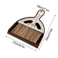 thumbnail image 2 of Fridja Mini Dustpan and Brush Set, Portable Small Broom with Dust Pan Handheld Hangable Broom and Dust Pan for Cleaning Desktops, Home, Kitchen, Table, Keyboards, Office, Car, 2 of 2