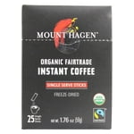 Mount Hagen - Bio Fairtrade Café instantané Gelée Séchée Serre unique - 25 Bâton(s)
