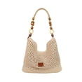 thumbnail image 1 of Woven Openwork Knitted Beach Handbag For Women Large Capacity Sports Bag With Adjustable Shoulder And Underarm Carrying Straps, 1 of 6