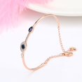thumbnail image 2 of gold-plated crystal evil eye bracelet, 2 of 5
