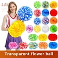 thumbnail image 4 of Lot de 2 Pompons de Cheerleading avec Poignée de Bâton pour Esprit d'Équipe Sports Danse Cheering Enfants Adultes, 4 of 7