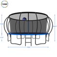 thumbnail image 2 of YORIN Trampoline pour Enfants de 8 à 9 Ans, Trampoline de 15 Pi pour Adultes avec Filet de Protection, Panier de Basketball, Échelle, Capacité de Poids de 1500 Lb, Trampoline Récréatif Extérieur, Trampoline Robuste, 2 of 7