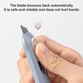 thumbnail image 4 of 1Pcs Pocket Knife Portable Safe Sturdy Auto-Retract Uncrate Student Penknife Office Stationery, 4 of 10
