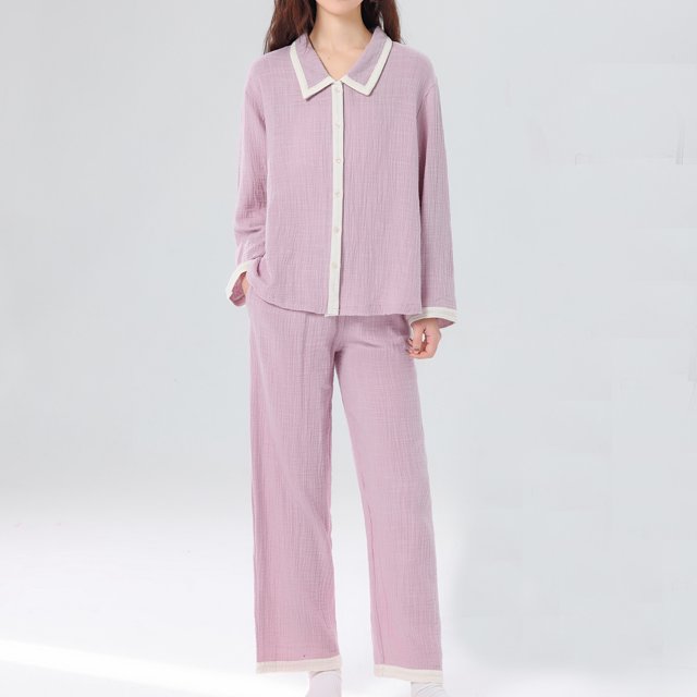 LSLJS Ensemble de Pyjama pour Femme à Col Rabattu, Tenue d'Intérieur, Haut à Manches Longues, Pantalon, Nuisette de Pyjama, Ensembles de Pyjama pour Femmes, Cadeaux pour Femmes