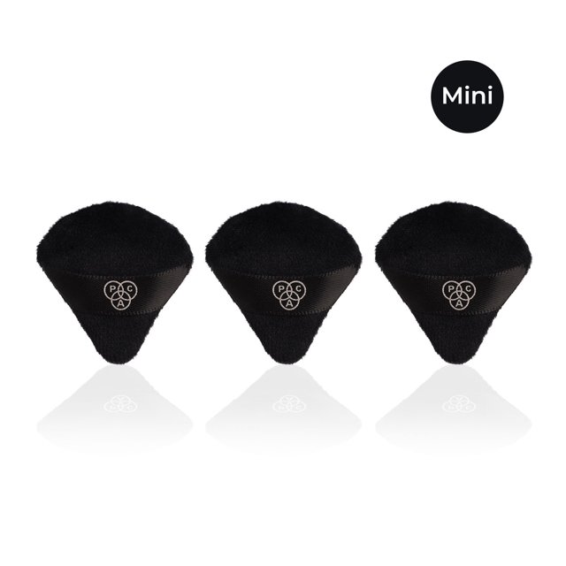 Pac Pizza Puff Mini-Black With Reversible Finger Strap (3 Pcs)