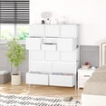 thumbnail image 4 of AKDSteel Commode à 15 Tiroirs pour Chambre à Coucher, Grande Commode et Chiffonniers, Commodes de Rangement en Tissu Gain de Place pour Garde-Robe, Couloir, Salon, 4 of 9