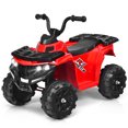 thumbnail image 1 of Gymax Kids Ride On Car 6V Battery Powered ATV w/4 Anti-skid Wheels Music Player Red, 1 of 8