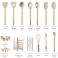 thumbnail image 3 of Hecef 32 Piece Kitchen Utensils Set, Food Grade Silicone Cooking Gadgets Tools with Holder, 3 of 11