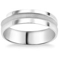 thumbnail image 1 of Mens 6mm Comfort Fit Platinum Wedding Band, 1 of 1