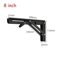 thumbnail image 2 of 8/10/12inch RV Folding Bracket Stainless Steel Triangle Storage Rack Fixed Brackets Campervan Motorhome RV Accessories ,Durable Material, 2 of 7