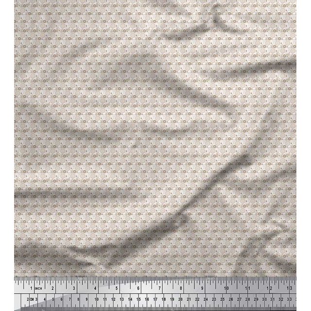 Soimoi Rayon Fabric Gear Parts Shirting Print Fabric by The Yard 56 Inch Wide