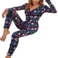 thumbnail image 2 of Combinaison Pyjama pour Femmes de Noël, Dessin Animé, une-Pièce, Vêtement de Nuit, 2 of 6