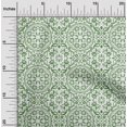 thumbnail image 2 of oneOone Georgette Viscose Green Fabric Asian Block Floral Sewing Craft Projects Fabric Prints By Yard 42 Inch Wide, 2 of 4