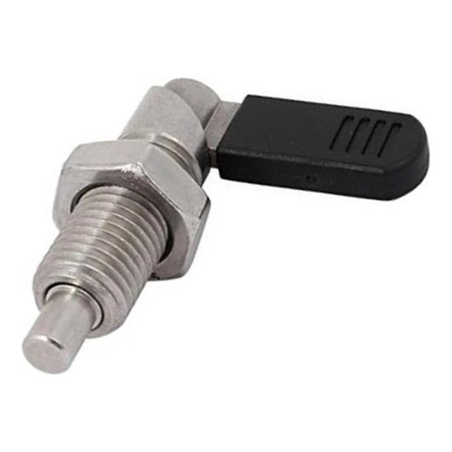 VONKY Stainless Steel L Type Indexing Plungers Fine Thread Locking Bolts Silver M20-12 1Set