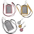 thumbnail image 3 of 3 Pcs Porte-Badge Porte-Cartes Porte-Badge Télescopique en Strass, 3 of 8