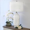 thumbnail image 4 of Elegant Designs Lampe de Table en Verre Nickel Brossé et Blanc, 4 of 6