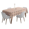 thumbnail image 1 of Vargottam Indoor/OutdoorTablecloth58x120 Inch Rectangle Tablecloth with Umbrella Hole and Zip- Waterproof PatioTableCloths- TableCovers for Backyard RectangularTable- Peach2, 1 of 5