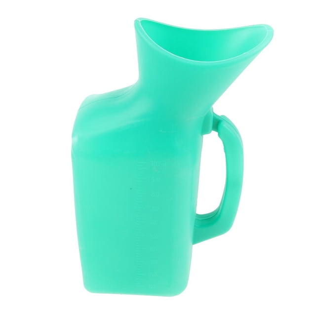 Bouteille Urinoir Portable Réutilisable et Lavable pour Femmes Handicapées et Âgées 1 (1000 ml-Vert)