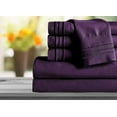 thumbnail image 1 of Mocassi 1800 Series Sheet Set 2 Pieces Pillowcases, King Size - Purple, 1 of 3