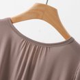 thumbnail image 4 of Blouses pour Femmes, Ensemble Deux Pièces Décontracté pour Femmes, Ample, Sans Manches, Col Rond, Assorti à Tout, Short en Dentelle, Couleur Unie, 4 of 9
