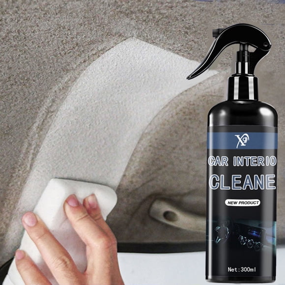 Cagogo Car Interior Cleaner, 300ml Fabric Leather Cleaner for Car Seats Dashboard Steering Wheel, No Water Rinse Car Upholstery Cleaner for Stains Dirt Spills, Auto Interior Detailing Spray for
