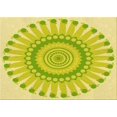 thumbnail image 1 of Ahgly Company Tapis Rectangulaire Lavable en Machine Intérieur Vert Transitionnel, 2 Pieds x 4 Pieds, 1 of 7
