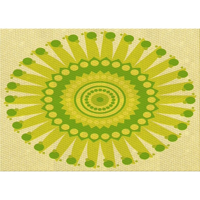 Ahgly Company Tapis Rectangulaire Lavable en Machine Intérieur Vert Transitionnel, 2 Pieds x 4 Pieds