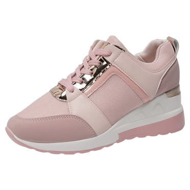 Kcodviy Ladies Summer Leather Lace Women's 997H V1 Lifestyle Sneaker Up Round Head Breathable Sneaker insoles Women Thick Sole Casual Sports Advantage Sneaker - Women's 7 Shoes