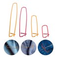 thumbnail image 4 of Miangastore 12pcs Assorted Colors Yarn Stitch Holder Set Crochet Knitting Needle Aluminum Safety (6cm, 12cm, 17cm, 20cm) (Assorted Color), 4 of 9