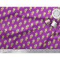 thumbnail image 2 of Soimoi Purple Poly Georgette Fabric Cactus With Conical Pot Tree Print Fabric by the Yard 42 Inch Wide, 2 of 5