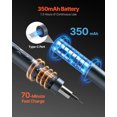 thumbnail image 3 of VEVOR Electric Precision Screwdriver Set, 48 Magnetic Bits, Mini Electric Screwdriver with Magnetic Storage Box, S2 Steel Bits, LED Light, Type-C Charging, for Phone, Laptop, and Electronics Repair, 3 of 9