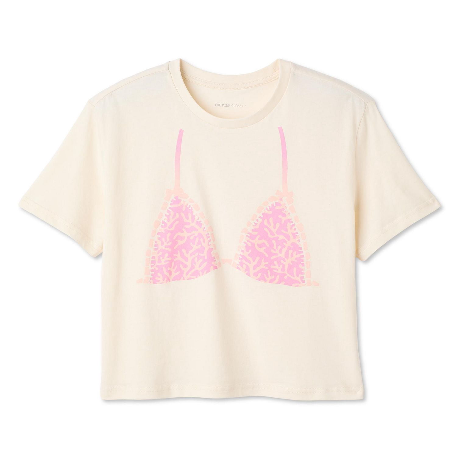 T-shirt à imprimé graphique de bikini The Pink Closet pour femmes