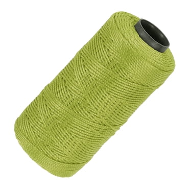 Uxcell Nylon String 3 Strands Twisted Mason Line 1.5mm x 218 Yards, Army Green