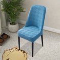 thumbnail image 1 of EGNMCR Home Decor, Room Decor, Wall Decor Large Arcs Half Pack Elastic Dining Table Chair Cover Half Round Household Chair Cover Cushion Backrest One Universals Chair Flock Stools Cover Cover, 1 of 6