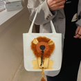 thumbnail image 3 of Lion Pattern Pets Handbags Convenient Canvas Cat Tote Bag Fashion for Pet Lovers, 3 of 5