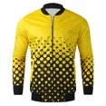 thumbnail image 4 of Qertyioot Veste Décontractée à Fermeture Éclair pour Hommes, Col Montant, Manches Longues, 4 of 5