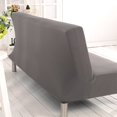 thumbnail image 4 of YOPTOP 2024 Stretch Futon Cover Armless Sofa Slipcover Foldable Sofa Bed Covers with Elastic Band  Machine Washable (Beige),Grey, 4 of 6