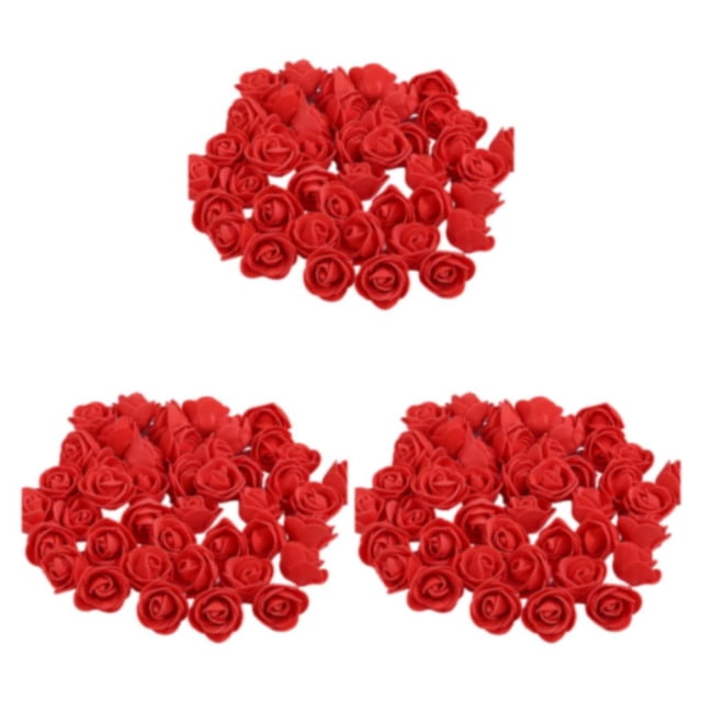 Transemion 500pieces Wreath Wedding House Decor Lasting Impression With These Exquisite red 3Set