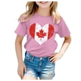 thumbnail image 1 of WEAIXIMIUNG Chemise à Rayures à Manches Longues pour Enfants T-Shirt à Manches Courtes pour Filles T-Shirt d'Été à Col Rond Coupe Décontractée T-Shirts Basiques, 1 of 4