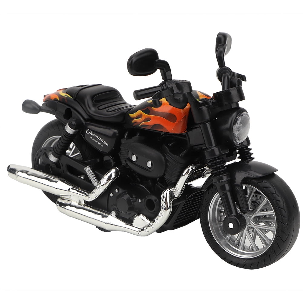 Modèle de Moto Moulé sous Pression, Jouet Modèle de Moto à Rétrofriction avec Lumière et Musique pour Cadeau pour Enfants